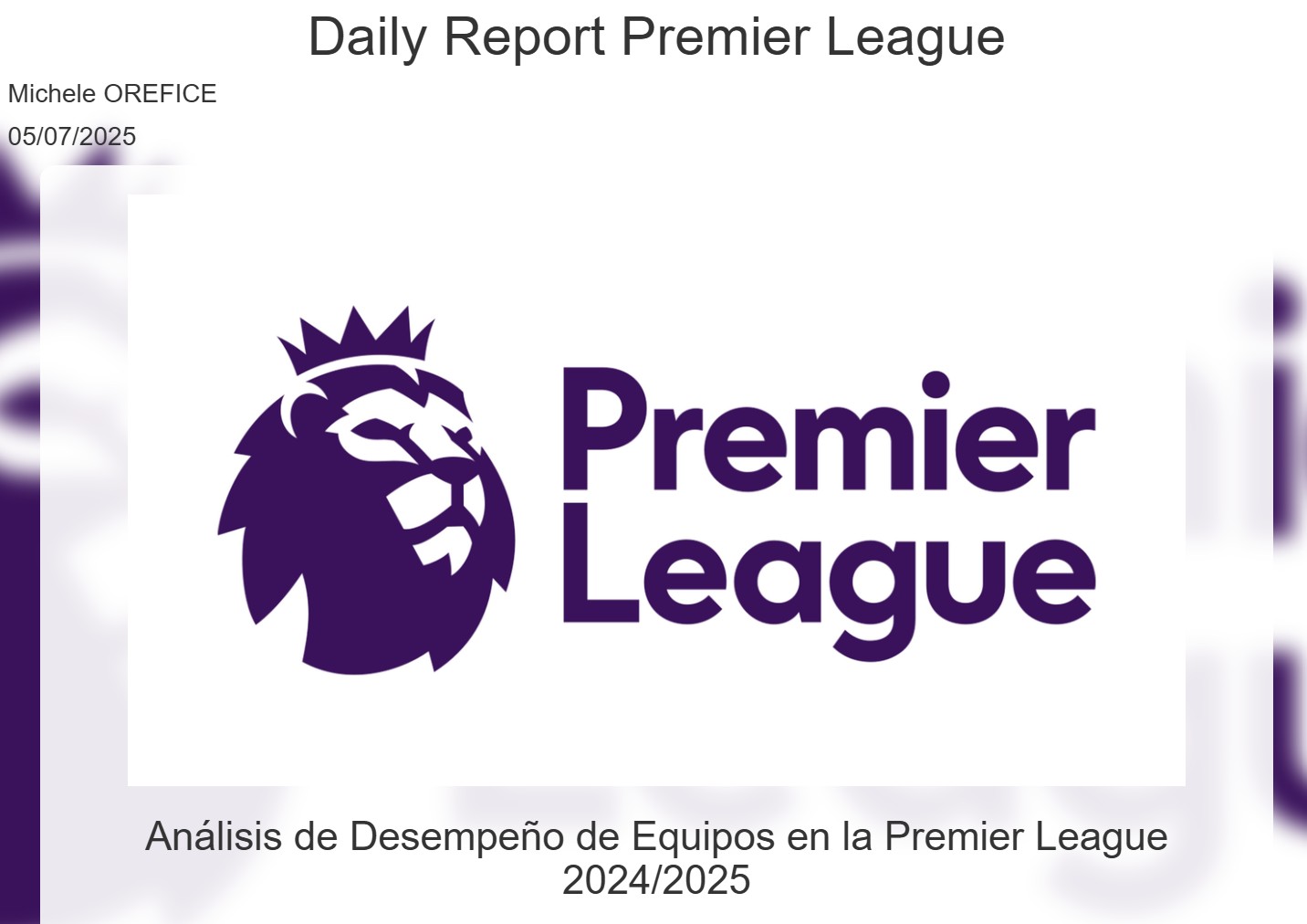 Automated Reporting Pipeline